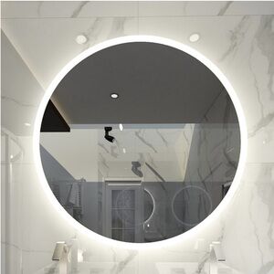 Sleek LED Vanity Mirror - White